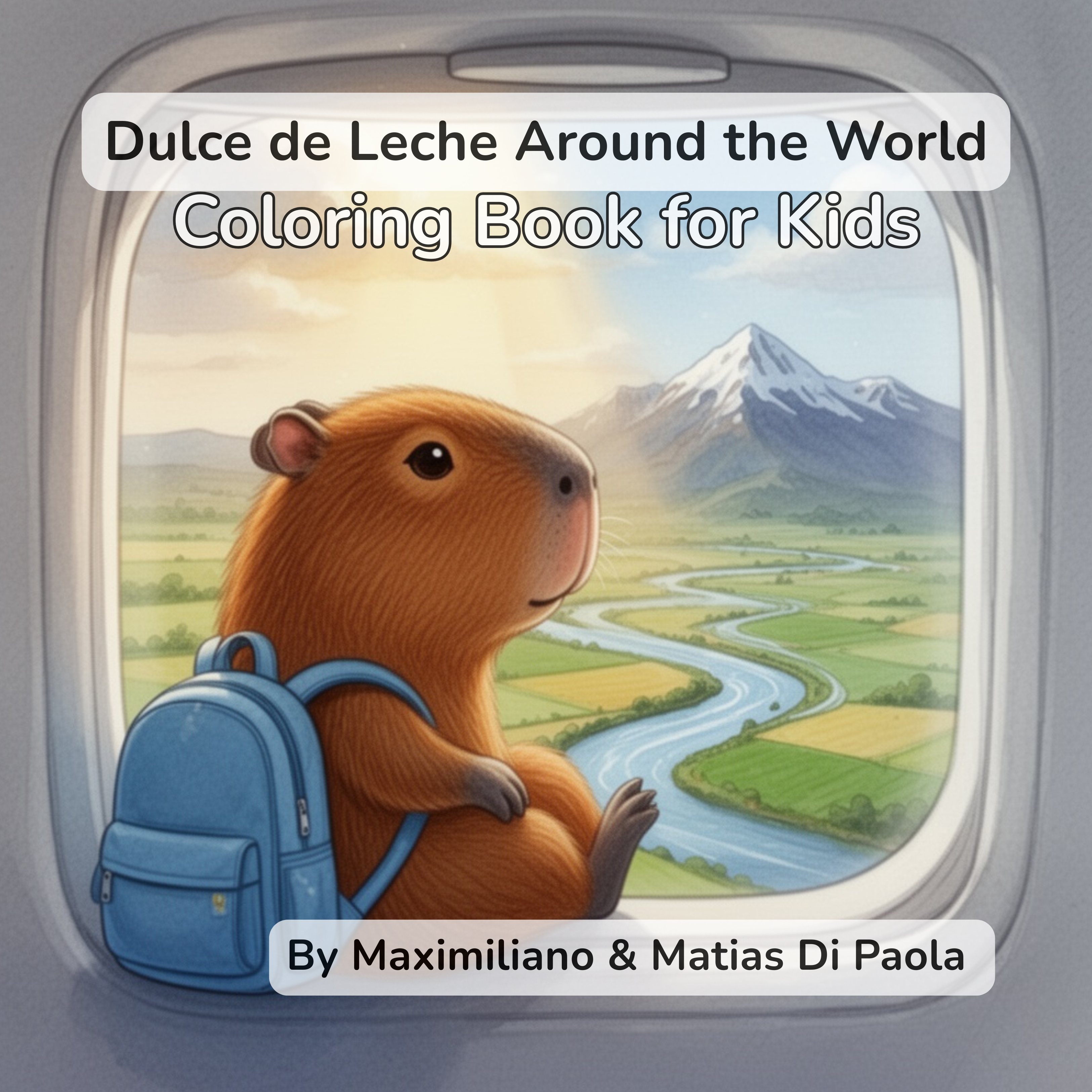 Book Cover Dulce de leche around the world - Coloring book for kids
