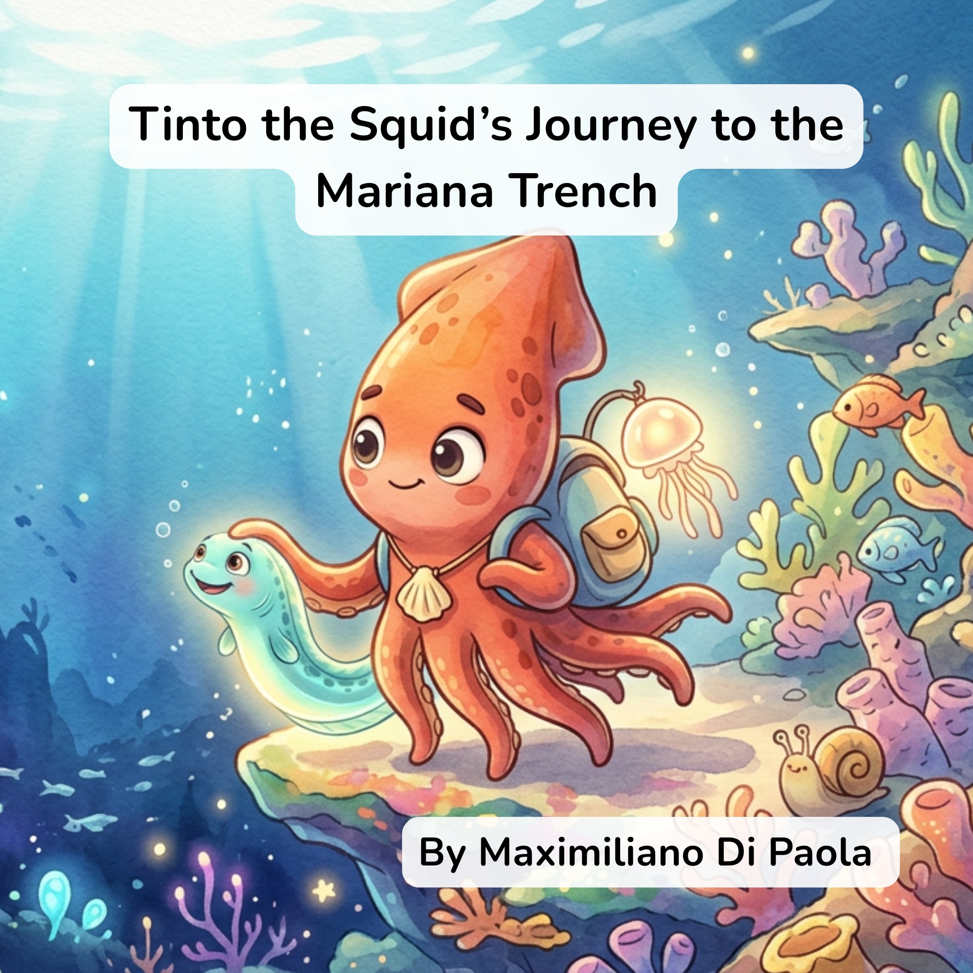Book Cover  Tinto the Squid's Journey to the Mariana Trench