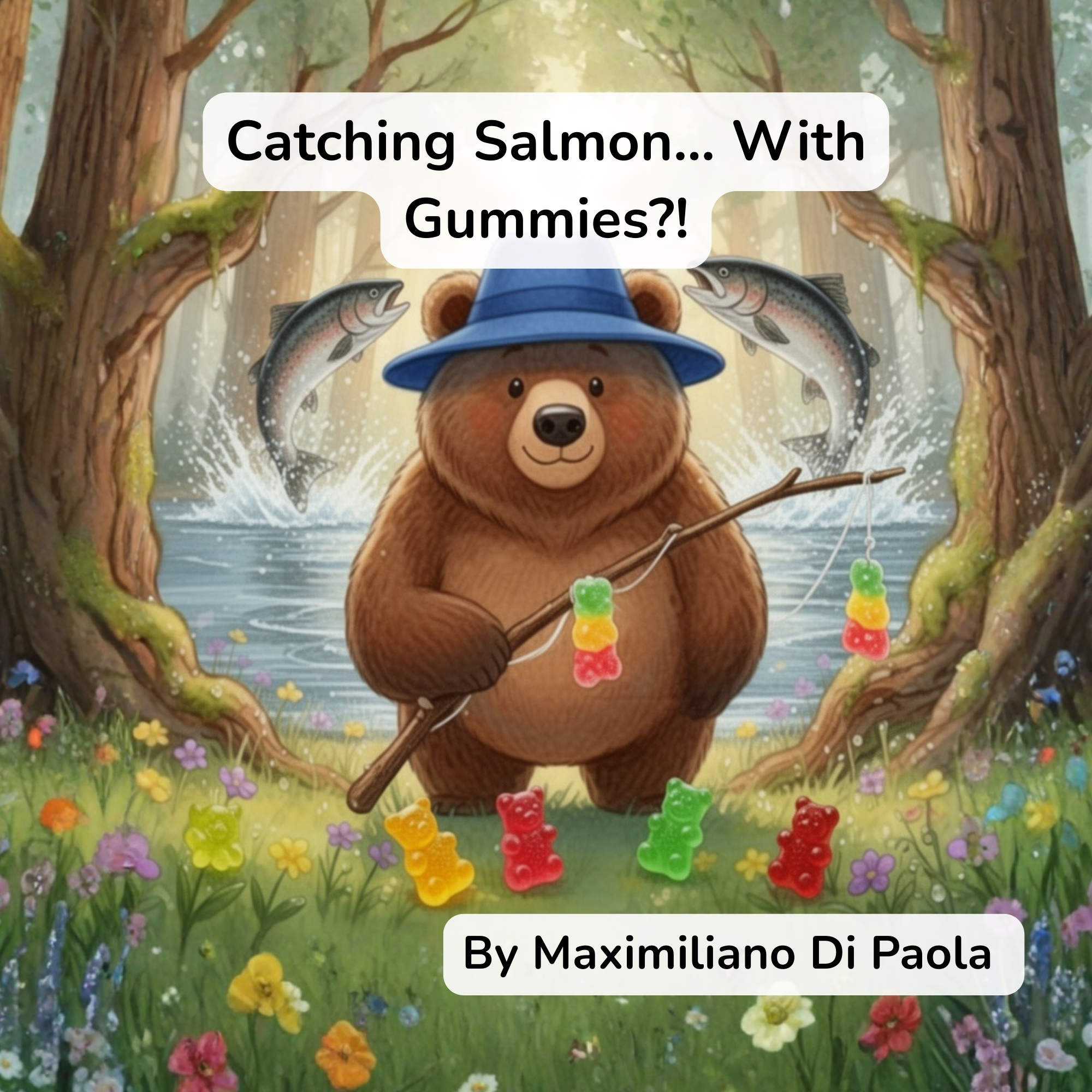 Book Cover Tony the bear - catching Salmon with gummies