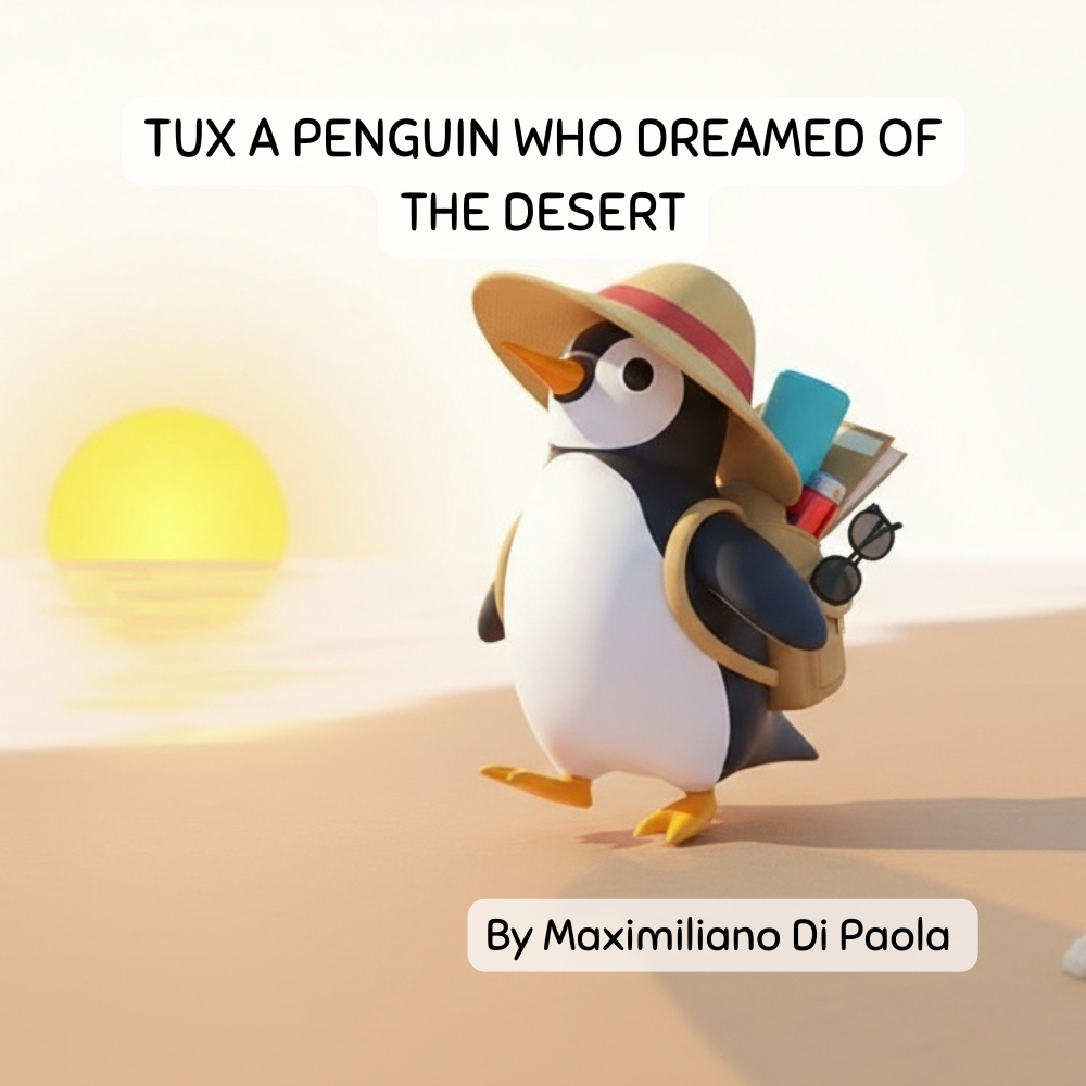 Book Cover TUX A PENGUIN WHO DREAMED OF THE DESERT